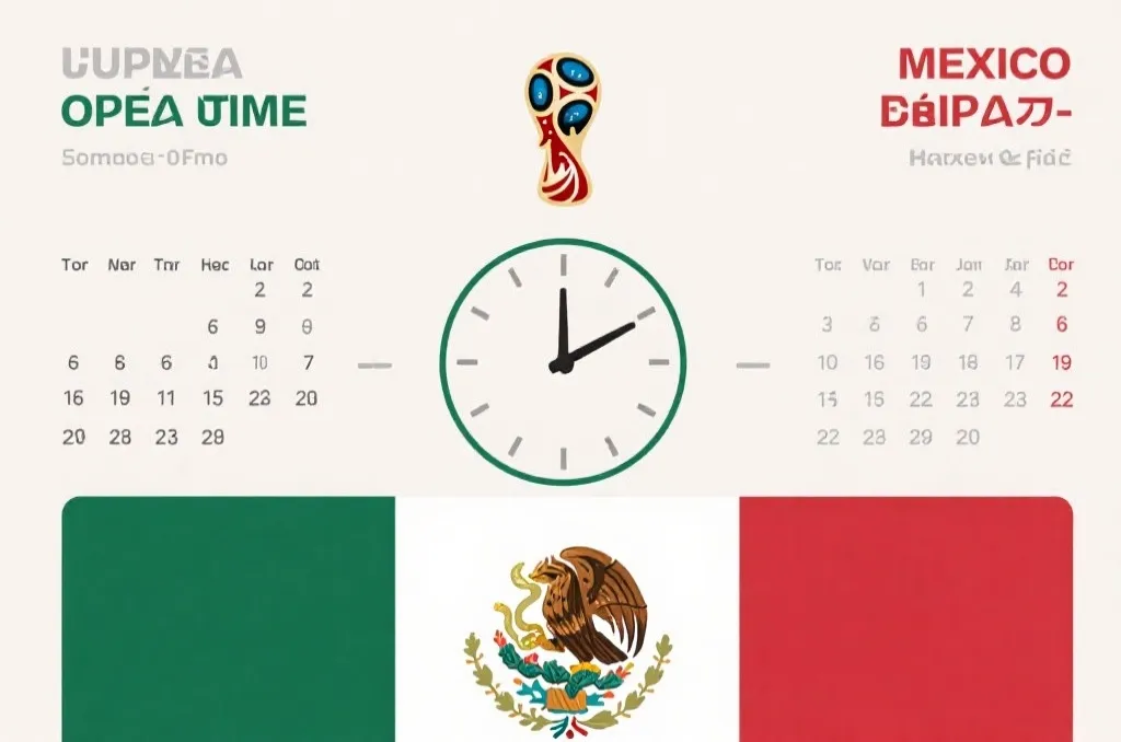 2026世界杯开幕时间与墨西哥时区对照示意图